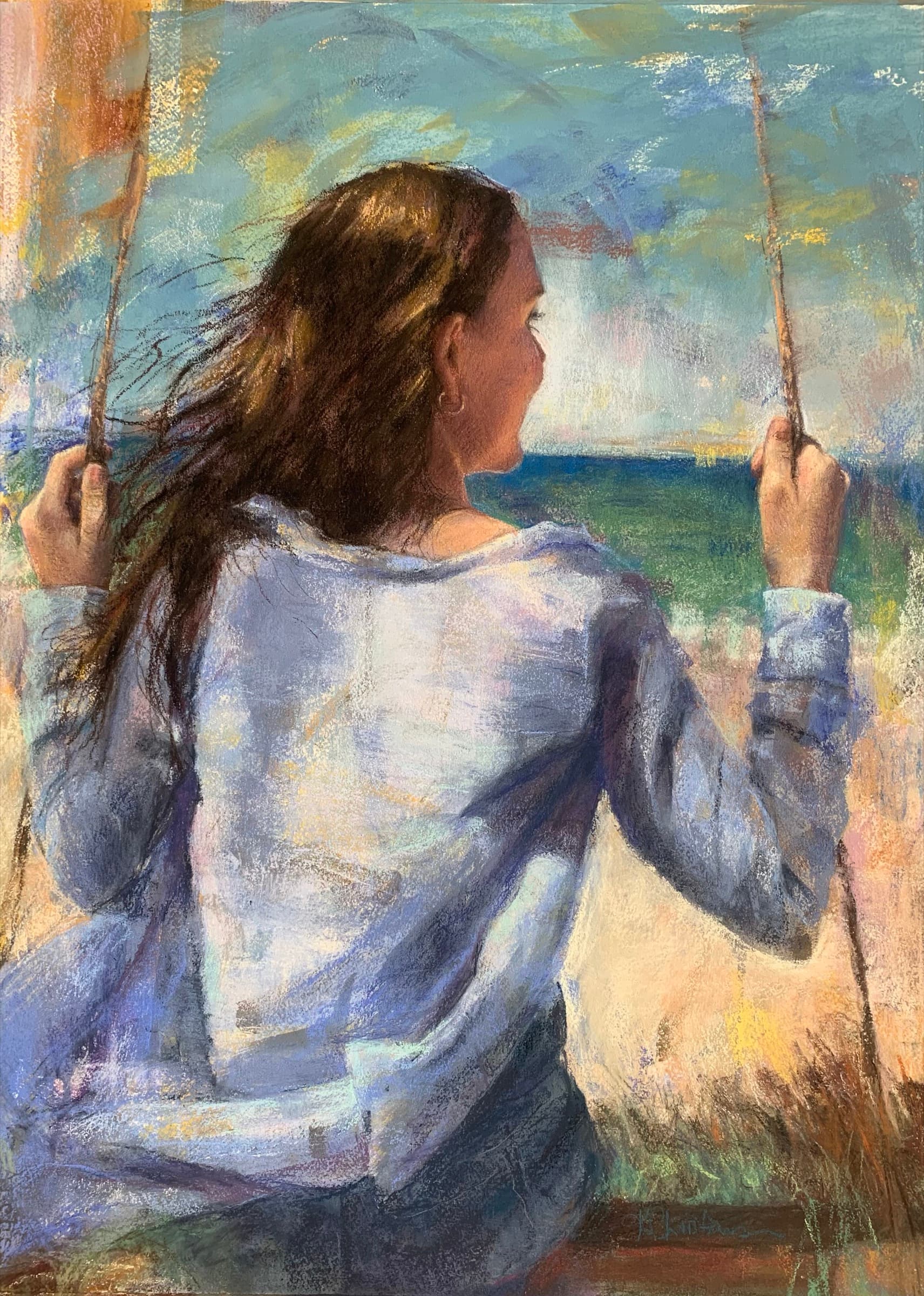 Beach swing by Karen Christiansen