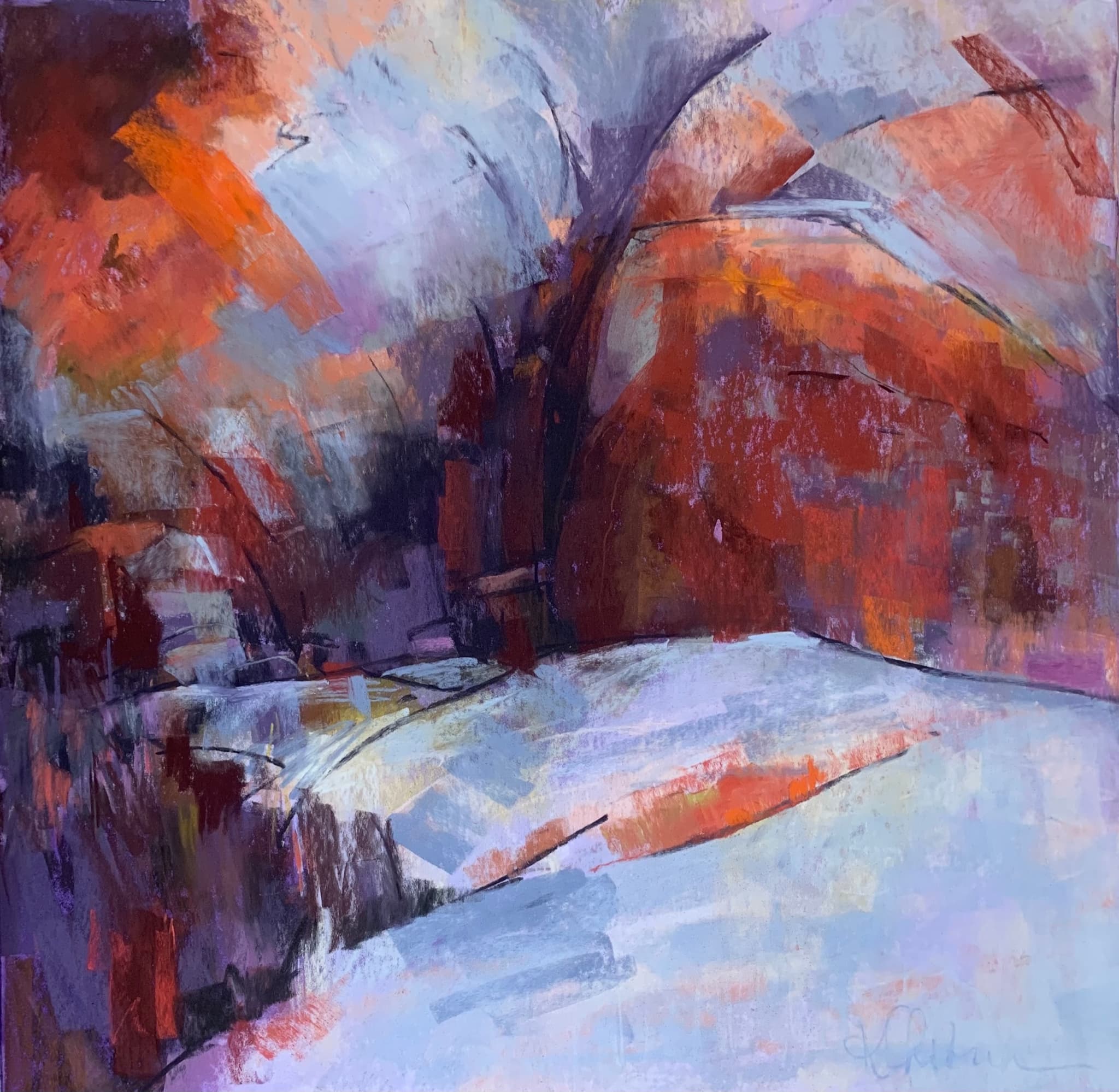 Earth, fire, air and water by Karen Christiansen
